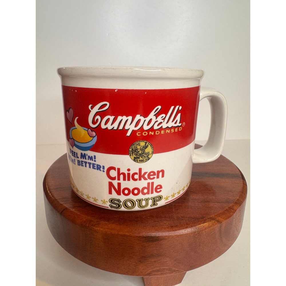 Vintage 1997 Campbells Chicken Noodle Soup Mug Feel Mm Better Advertising Cup